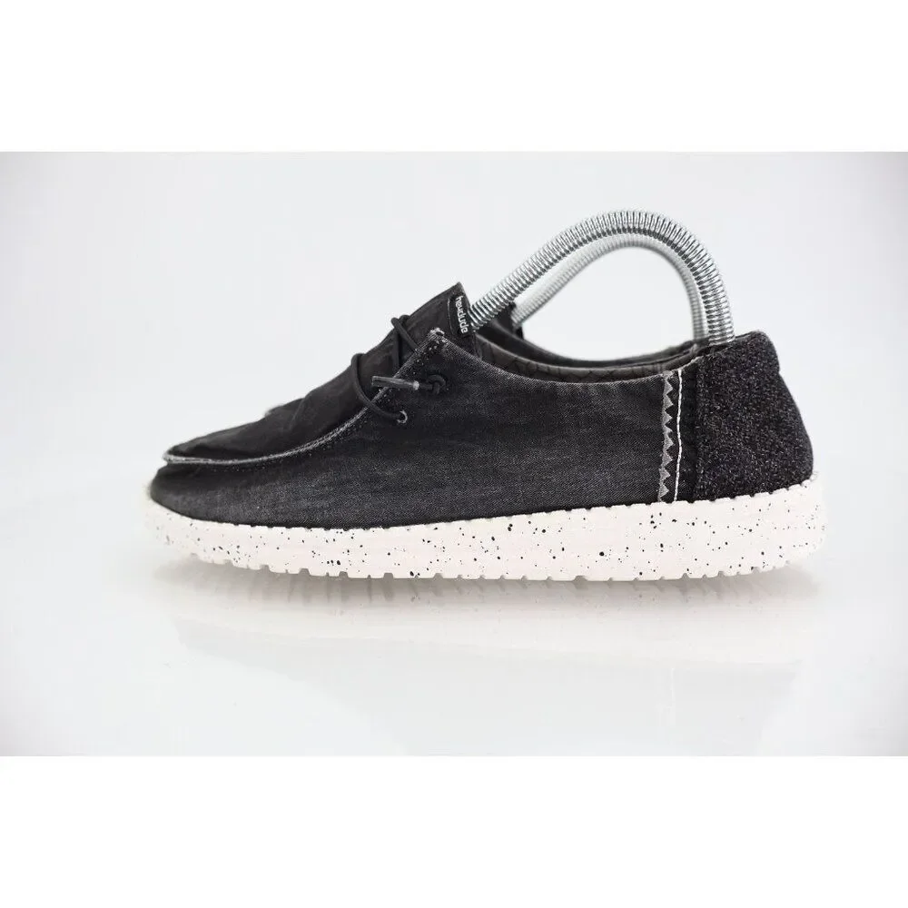 Hey Dude Wendy Size 9 Women’s Slip On Shoes Comfy Stretch Black London